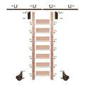 Meadow Lane Ladder 92 in. Pre-Finished Oak Bronze Hook with 8 ft. Rail Kit EG.300-92RO-08.07-PF